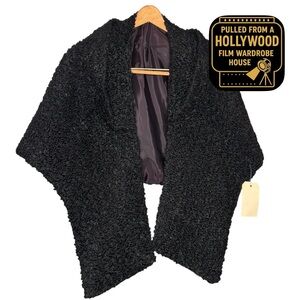 1950s Black Bouclé “Evening Wrap”
